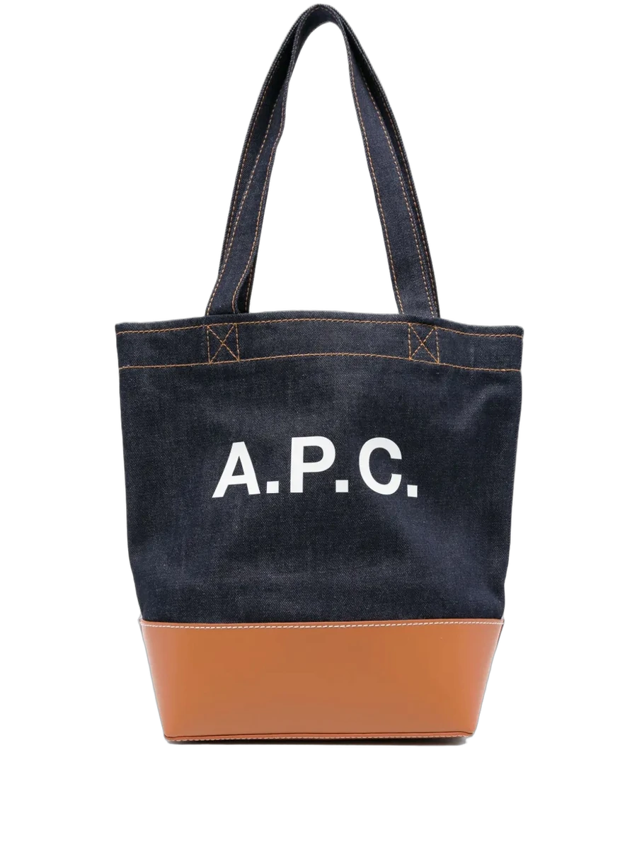 아페쎄 A.P.C. logo-detail Denim Tote Bag 제품 사진 아페쎄 A.P.C. logo-detail Denim Tote Bag 제품 사진