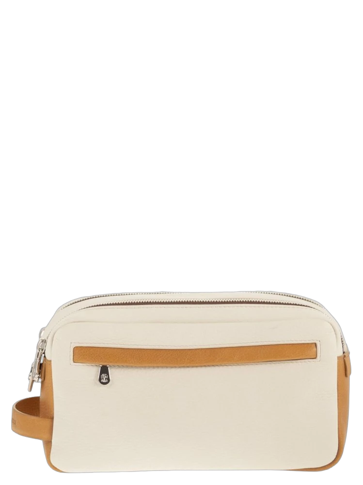 Brunello Cucinelli 더블 지퍼 뷰티 케이스