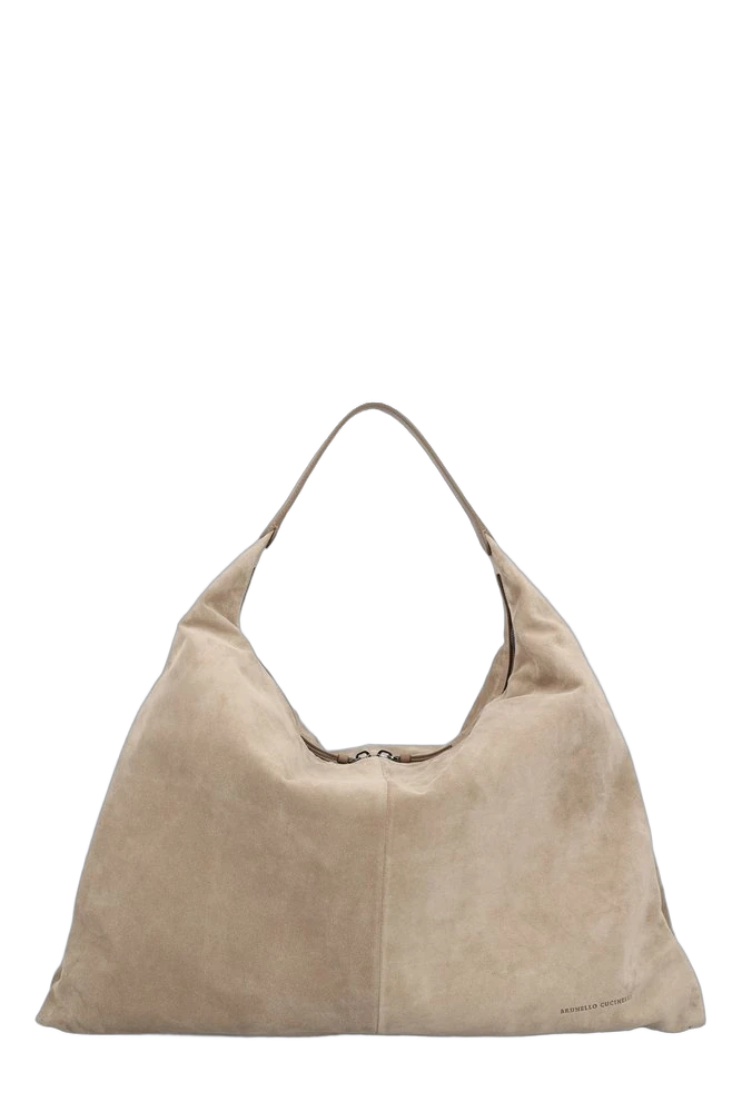 Brunello Cucinelli 로고 엠보싱 숄더백