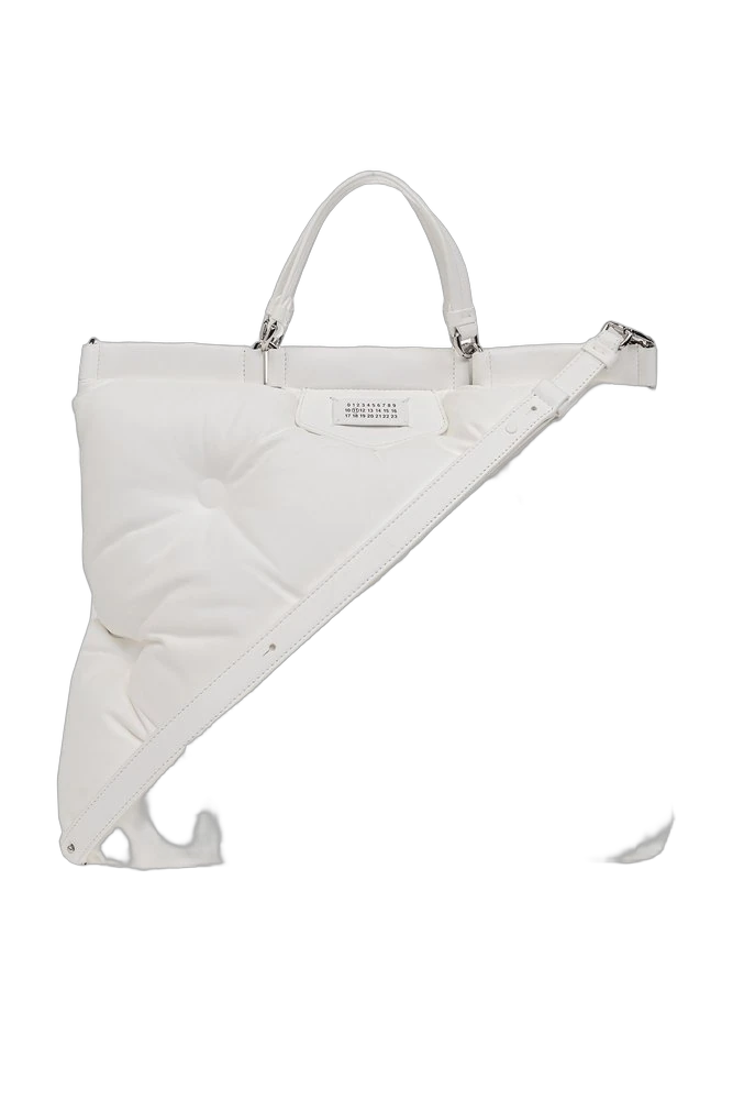 Maison Margiela 로고 패치 퀼팅 토트백