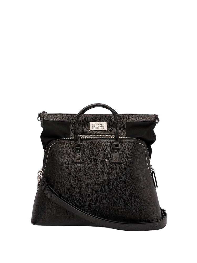 Maison Margiela 로고 패치 지퍼 토트백