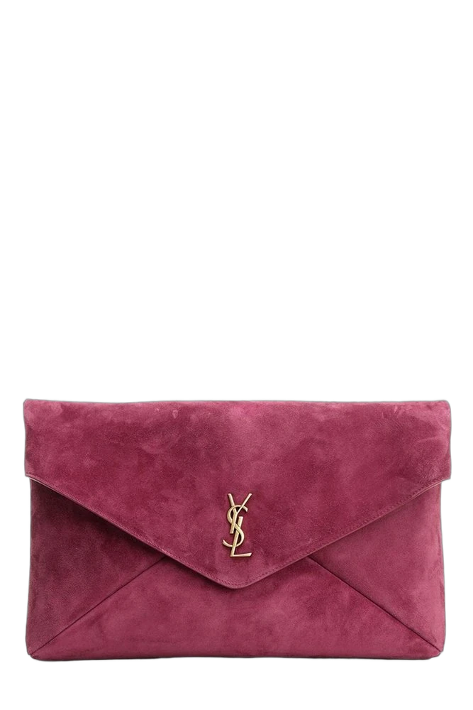 생로랑 Saint Laurent 로고 플라크 폴드오버 탑 클러치 백 제품 사진