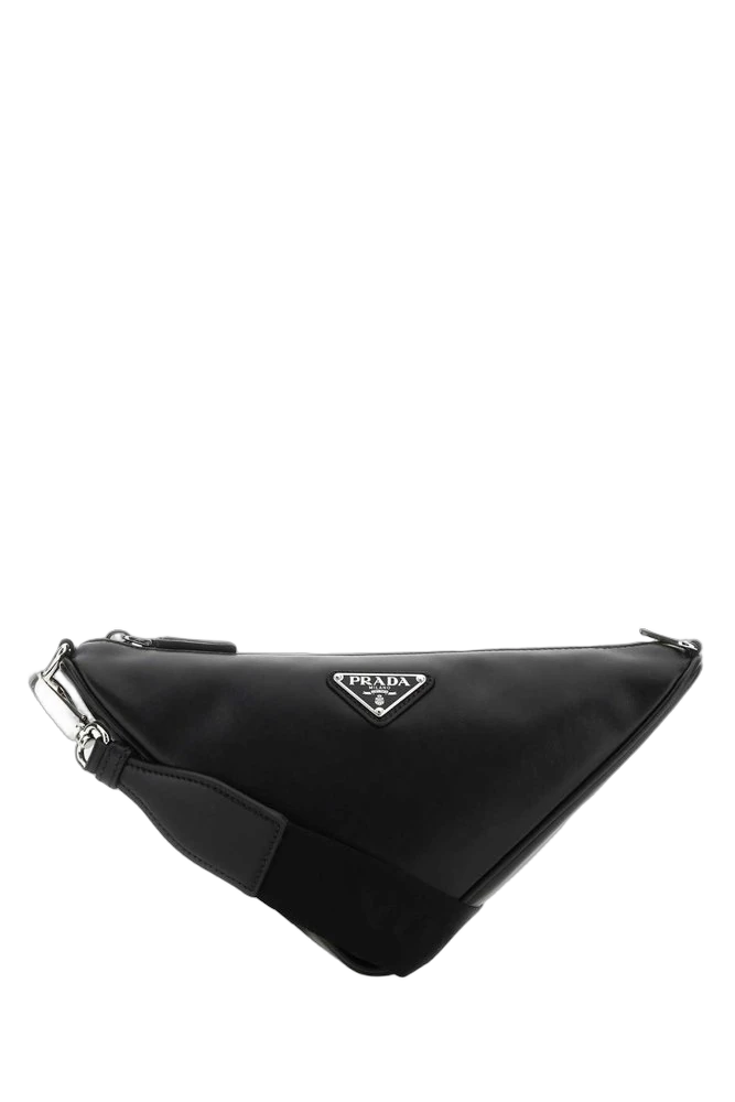프라다 Prada 로고 플라크 지퍼 숄더백 제품 사진