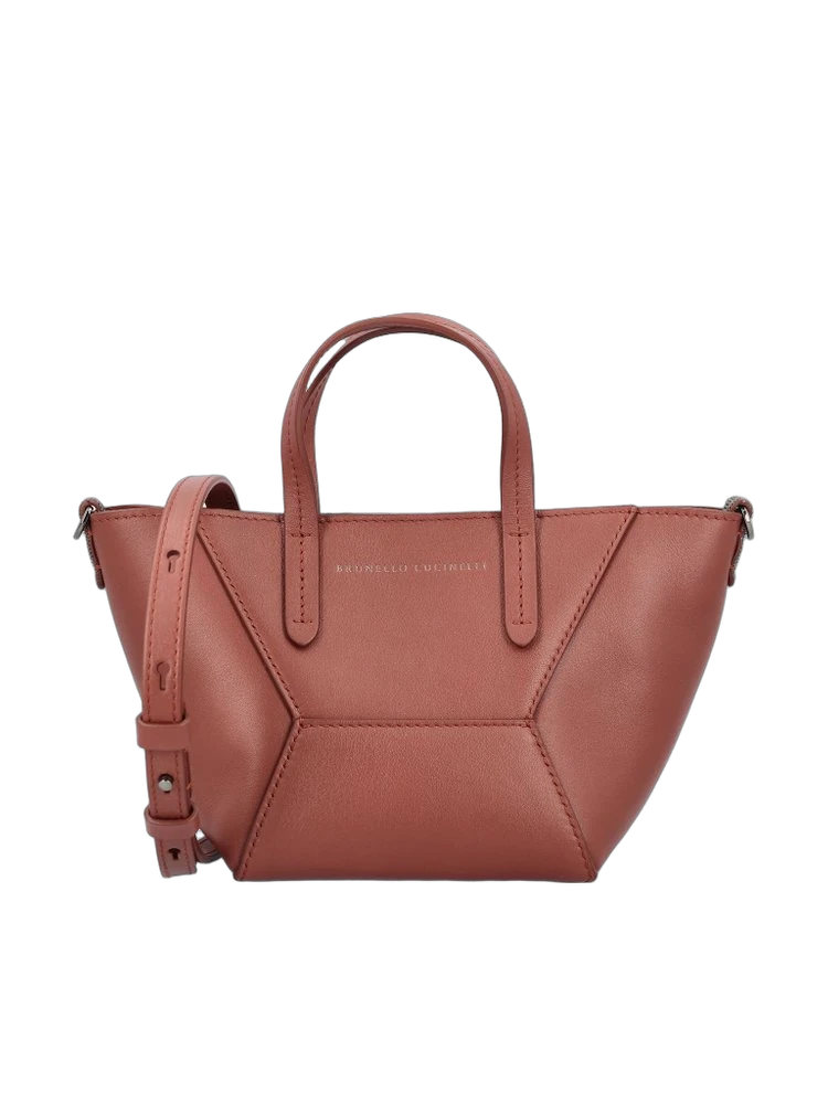 Brunello Cucinelli 마이크로 탑 핸들 토트백