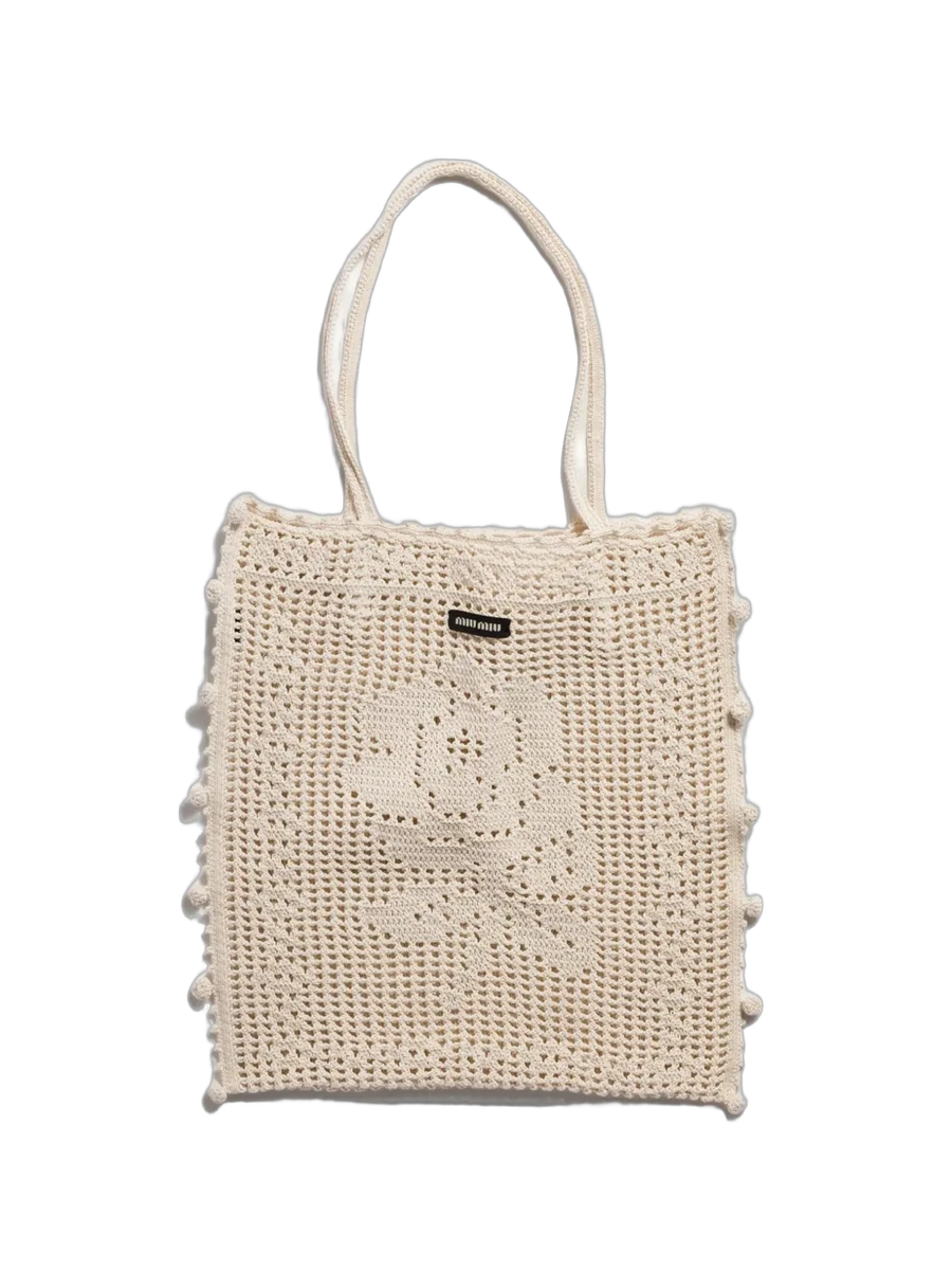 미우미우 Miu Miu Cotton Crochet Tote Bag 제품 사진 미우미우 Miu Miu Cotton Crochet Tote Bag 제품 사진