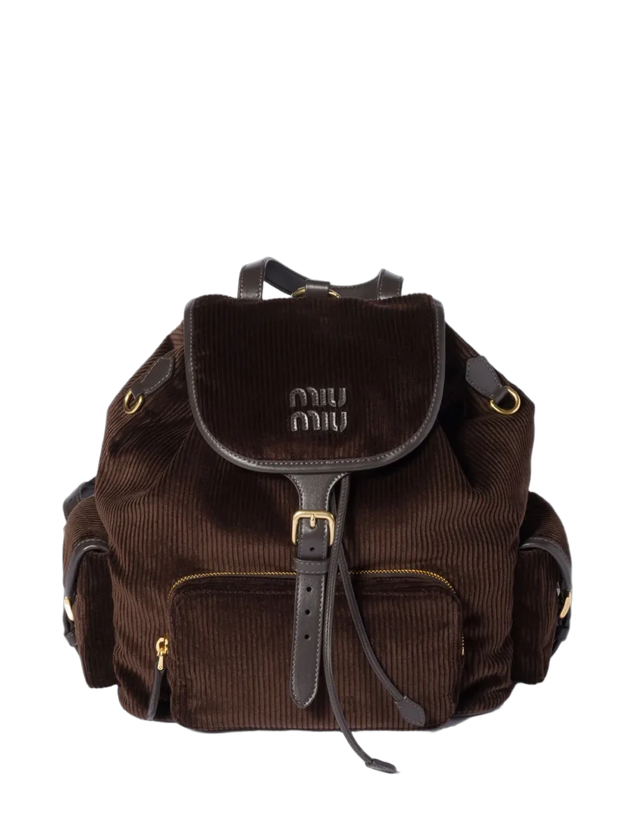 미우미우 Miu Miu Large Corduroy Backpack 제품 사진 미우미우 Miu Miu Large Corduroy Backpack 제품 사진