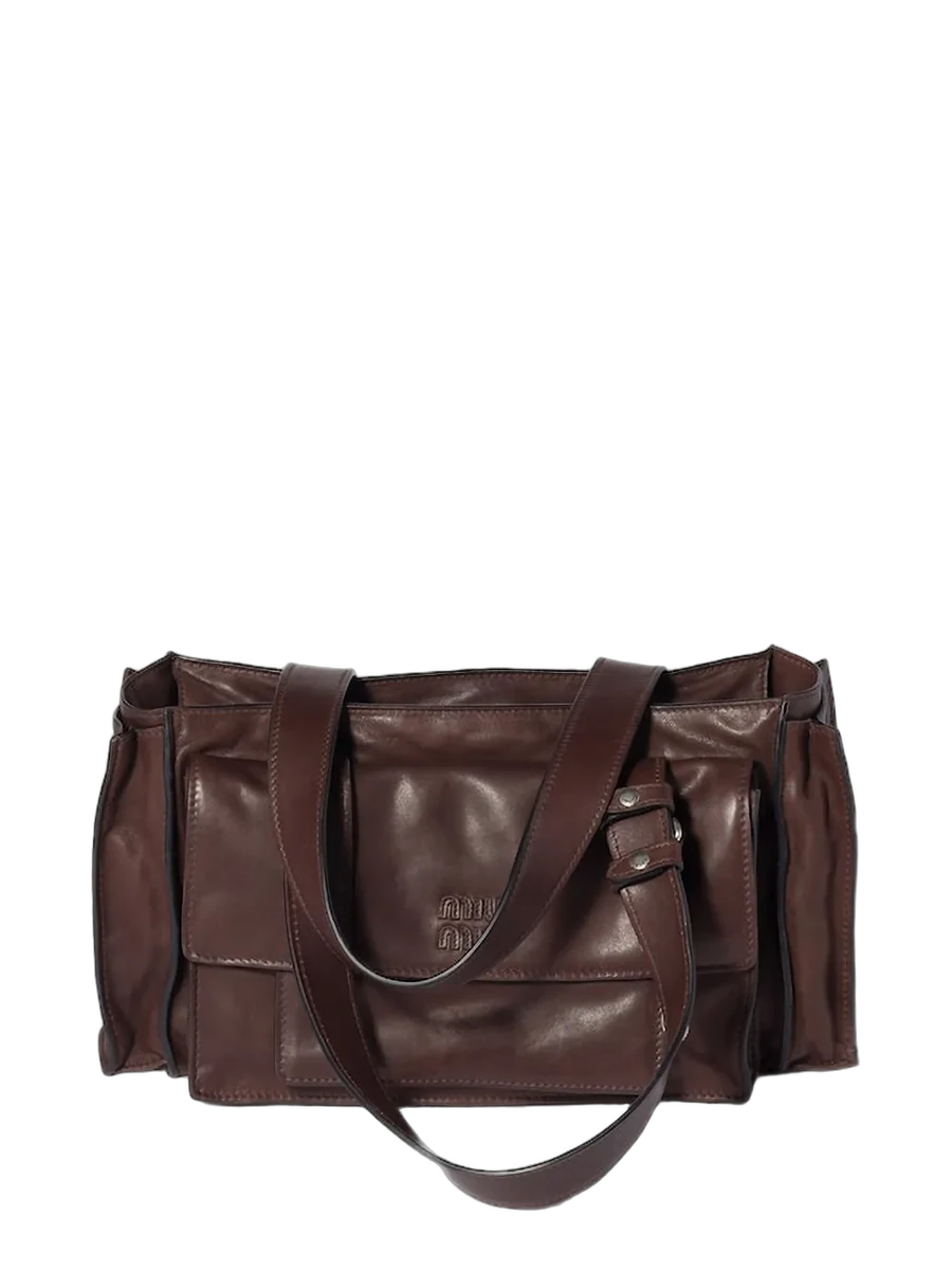 미우미우 Miu Miu Utilitaire Nappa Leather Shopping Bag 제품 사진 미우미우 Miu Miu Utilitaire Nappa Leather Shopping Bag 제품 사진