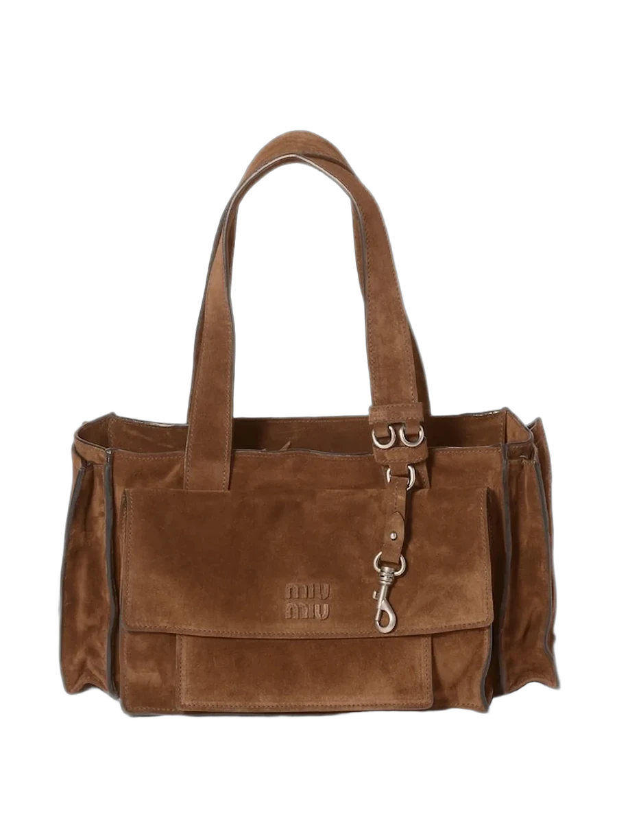 미우미우 Miu Miu Utilitaire Suede Shopping Bag 제품 사진 미우미우 Miu Miu Utilitaire Suede Shopping Bag 제품 사진