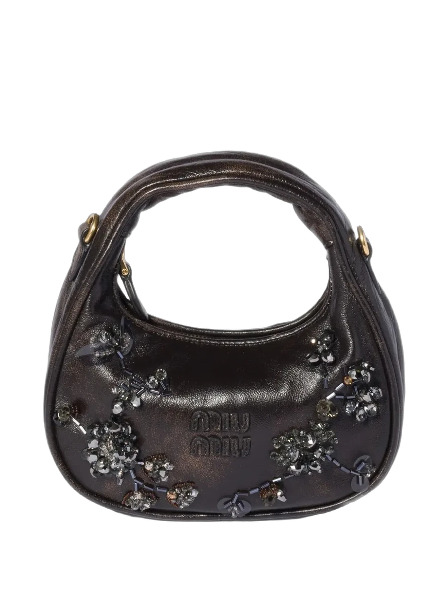 미우미우 Miu Miu Wander Embroidered Leather mini-bag 제품 사진 미우미우 Miu Miu Wander Embroidered Leather mini-bag 제품 사진