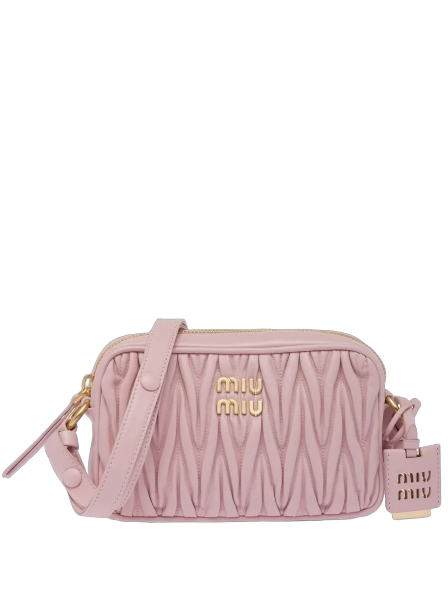 미우미우 Miu Miu logo-detail Leather Shoulder Bag 제품 사진 미우미우 Miu Miu logo-detail Leather Shoulder Bag 제품 사진