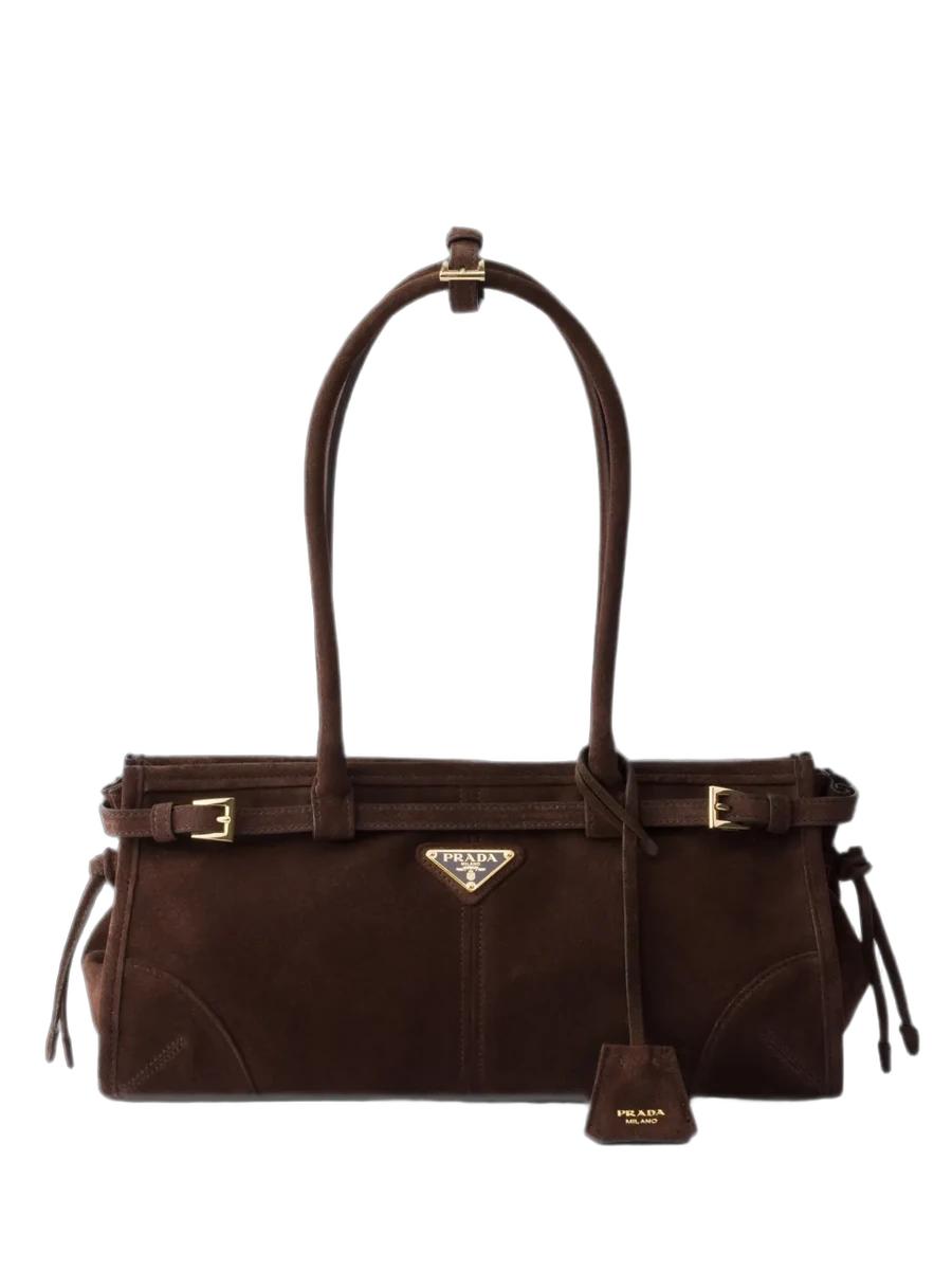 프라다 Prada Bonnie Medium Suede Bag 제품 사진 프라다 Prada Bonnie Medium Suede Bag 제품 사진