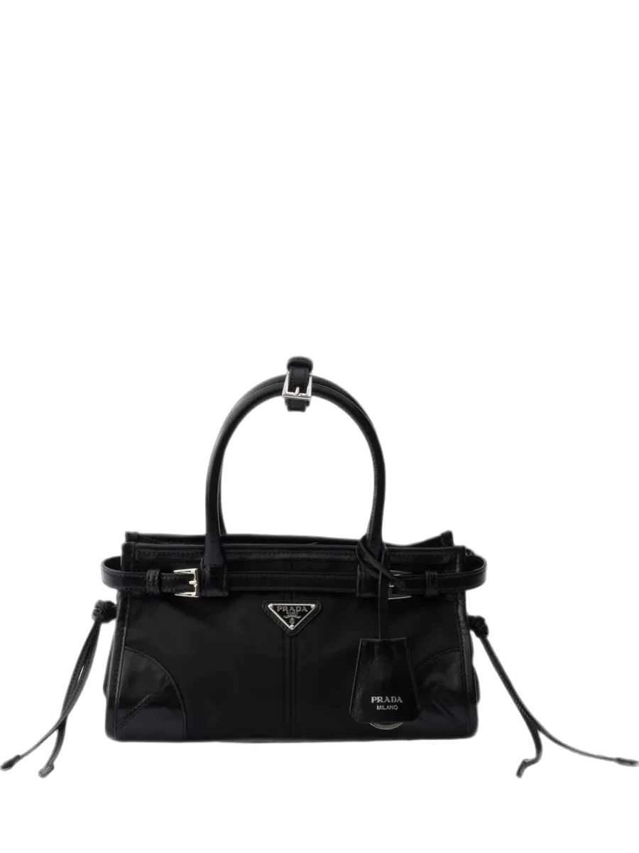 프라다 Prada Bonnie Small Re-Nylon And Leather Handbag 제품 사진 프라다 Prada Bonnie Small Re-Nylon And Leather Handbag 제품 사진