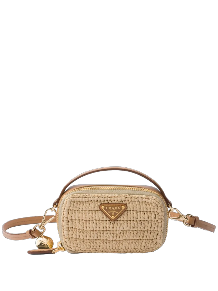 프라다 Prada logo-plaque Crochet Mini Bag 제품 사진 프라다 Prada logo-plaque Crochet Mini Bag 제품 사진