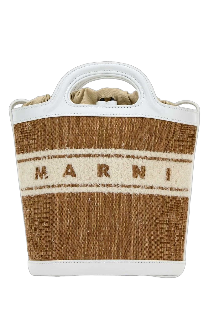 마르니 Marni 스몰 트로피칼리아 로고 자수 드로스트링 버킷 백 제품 사진 마르니 Marni 스몰 트로피칼리아 로고 자수 드로스트링 버킷 백 제품 사진