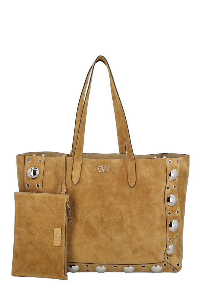 발렌티노 Valentino VLogo 플라크 탑 핸들 백 제품 사진