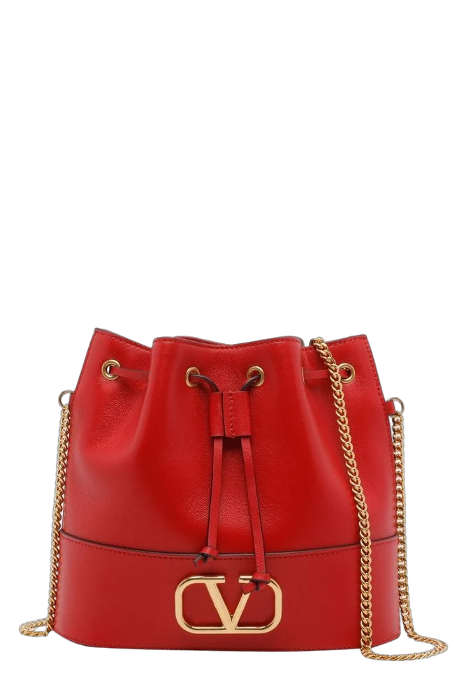 발렌티노 Valentino VLogo 시그니처 드로스트링 버킷 백 제품 사진