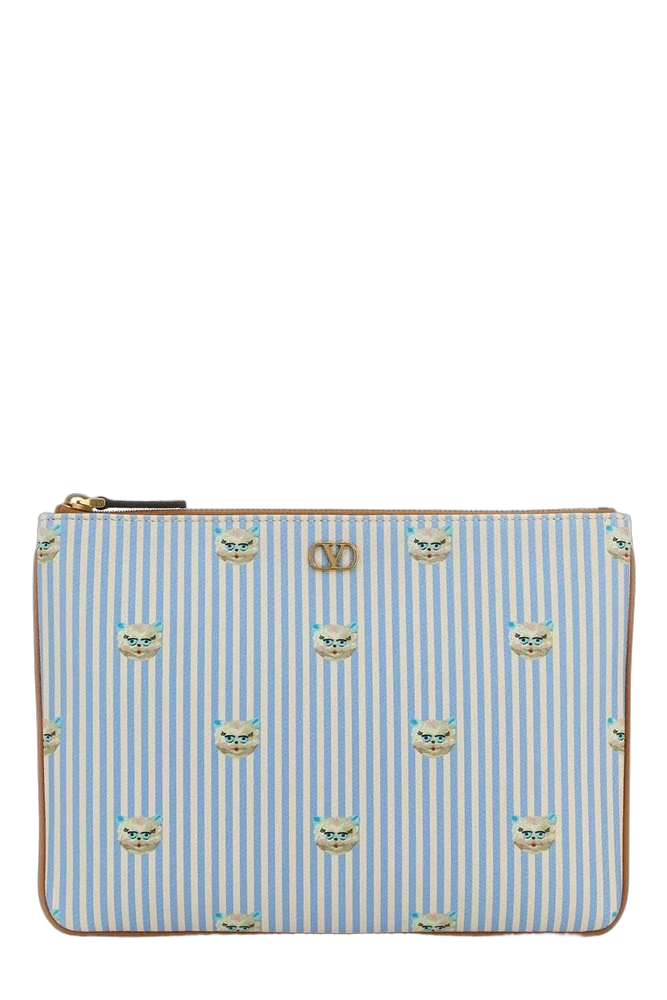 Valentino VLogo 시그니처 집업 파우치
