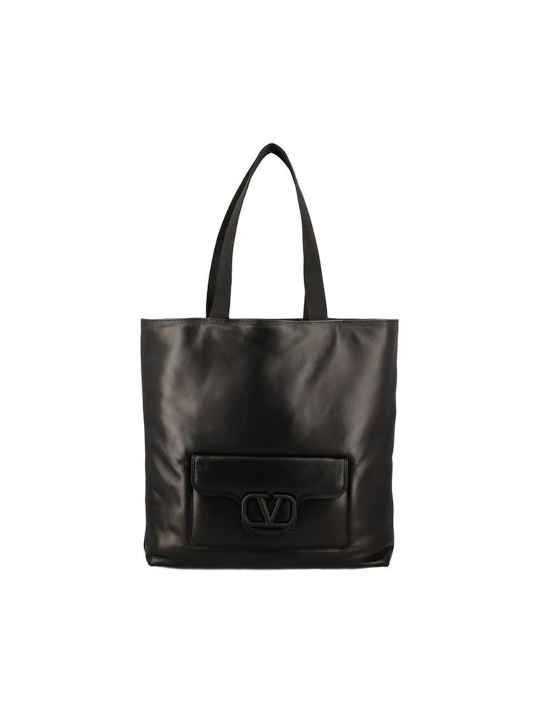 발렌티노 Valentino VLogo 플라크 탑 핸들 백 제품 사진