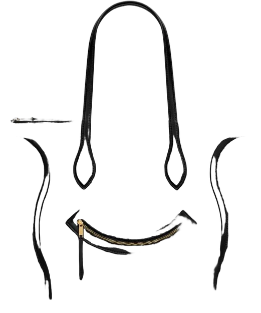 Flat cabas New Lugagge in glossy calfskin