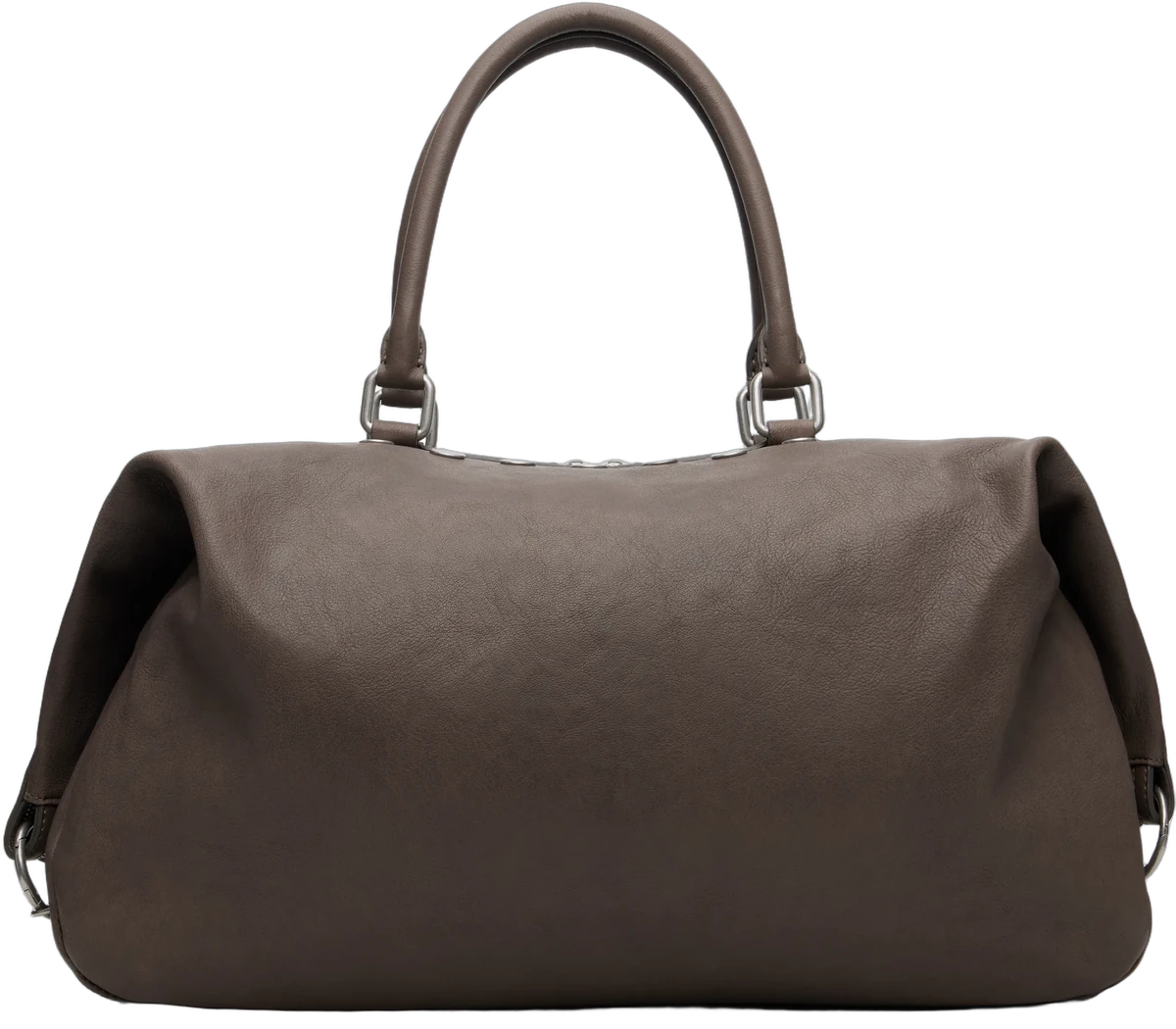 그레이 덤플링 스터드 숄더백