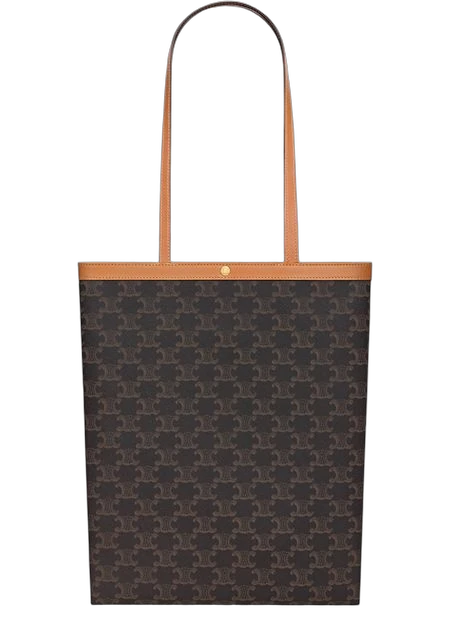 Medium flat shopper in Triomphe canvas