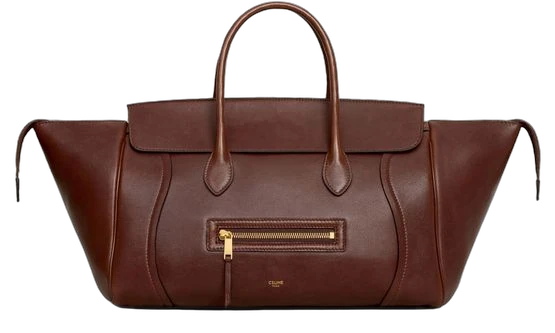 Medium new luggage in supple shiny lambskin