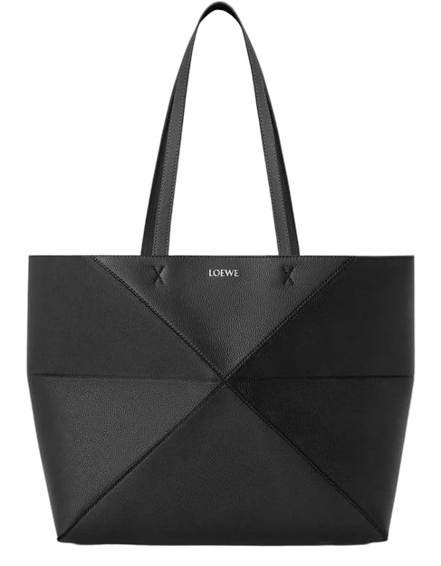 Medium horizontal Puzzle Fold tote in soft grained calfskin