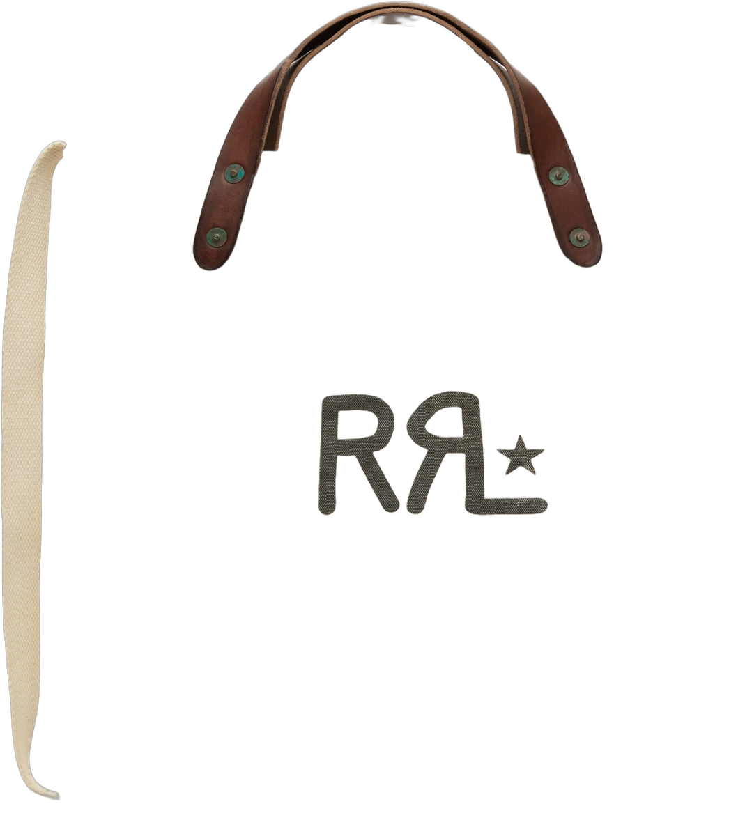 오프 화이트 RRL 랜치 로고 마켓 토트백