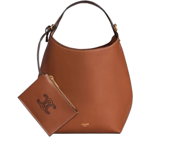 Small hobo in supple smooth calfskin